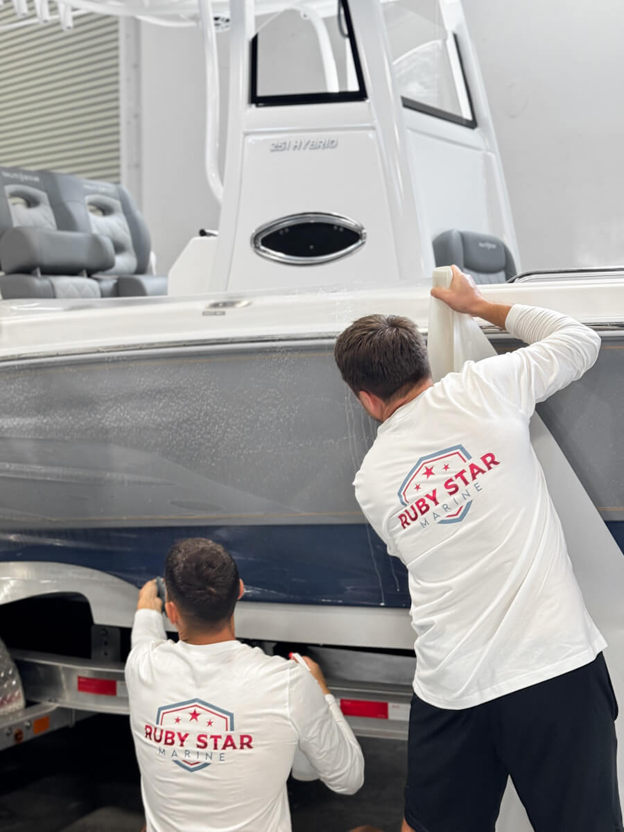 boat paint protection and Ruby Star Marine Team